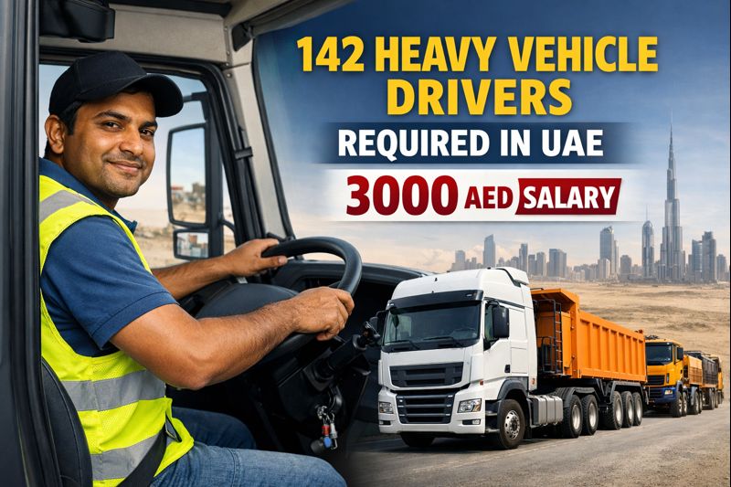 142 Heavy Vehicle Drivers Required in UAE