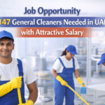 Job Opportunity 147 General Cleaners Needed in UAE with Attractive Salary