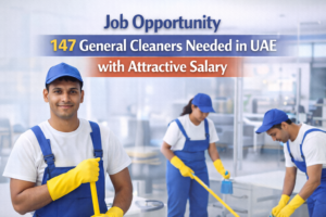 Job Opportunity 147 General Cleaners Needed in UAE with Attractive Salary