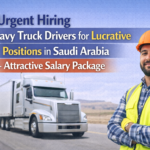 Urgent Hiring Heavy Truck Drivers for Lucrative Positions in Saudi Arabia