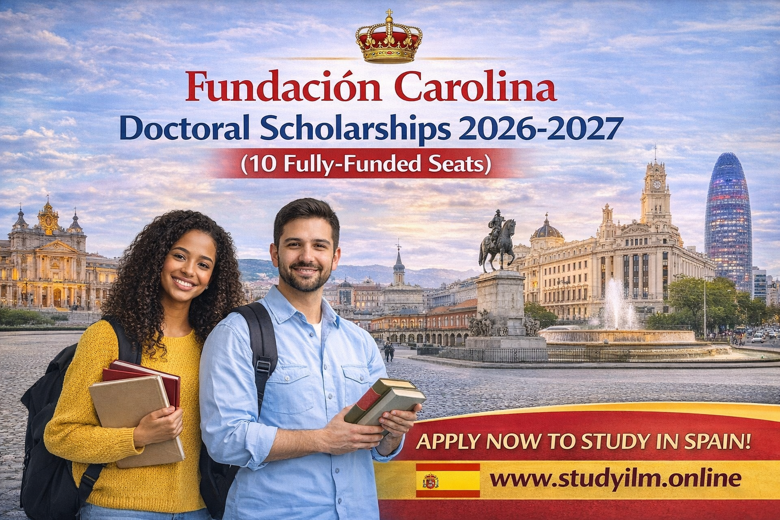 Fundación Carolina Doctoral Scholarships 2026-2027 (10 Fully-Funded Seats)